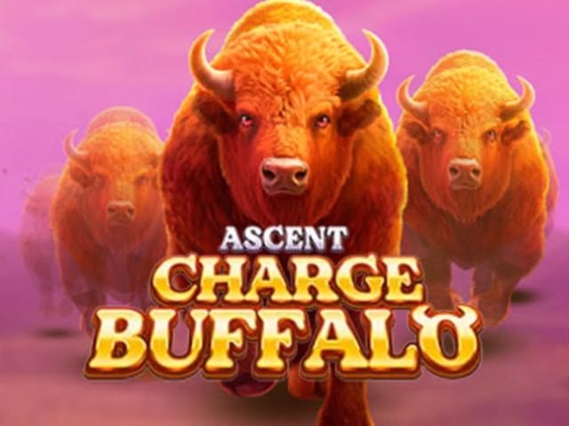 Ascent Charge Buffalo slot artwork by JILI, showing stampeding buffalo