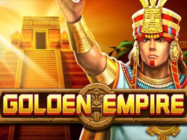 Golden Empire slot artwork by JILI, showing an Aztec temple and warrior