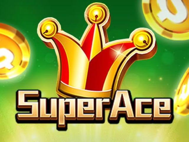 Super Ace slot artwork by JILI, showing the golden joker crown logo